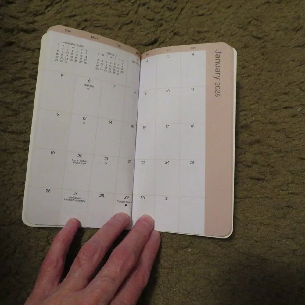 Date Works Kitten 2024-25 2 Year Pocket Planner Calendar 3 x 6 NEW